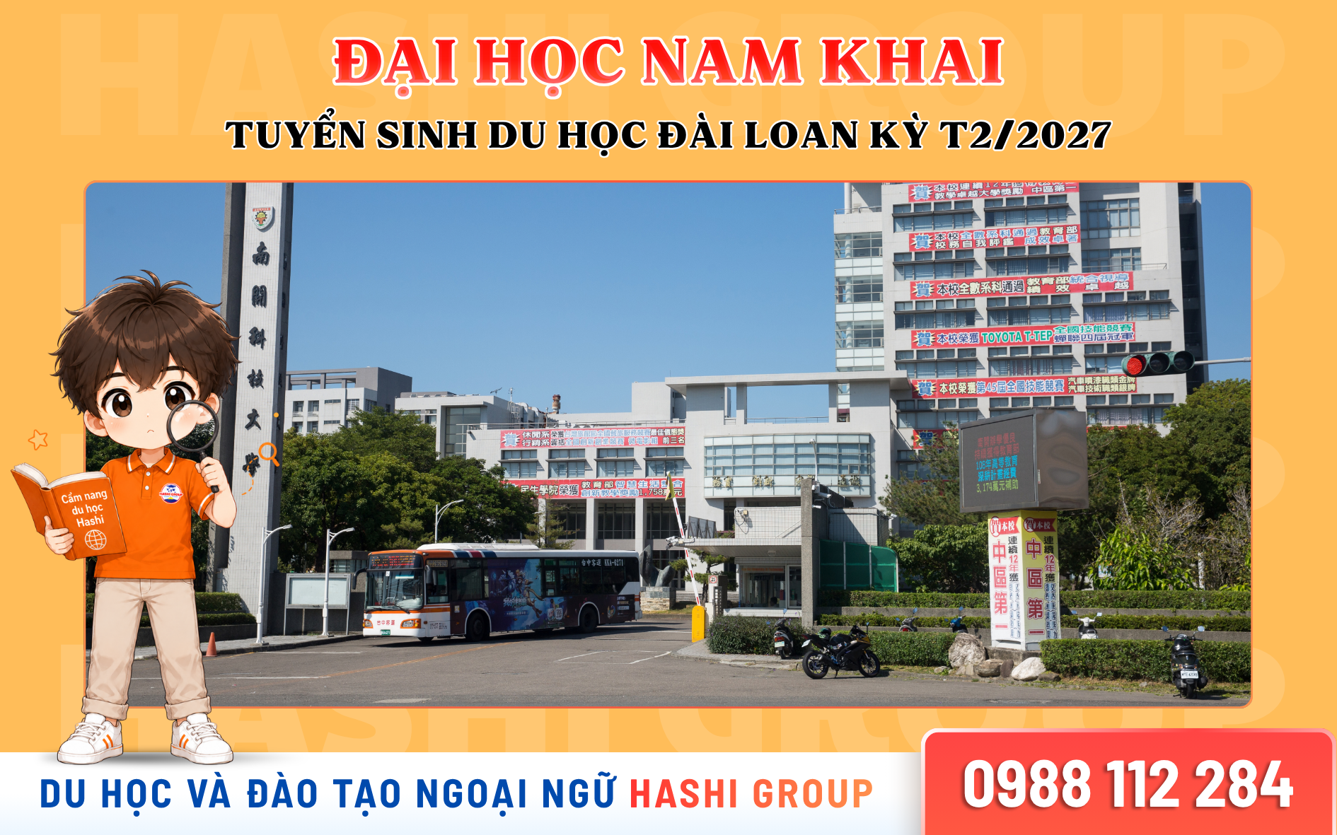 Đại học Nam Khai Đài Loan: Tuyển sinh hệ 1+4 và VHVL kỳ tháng 2/2027